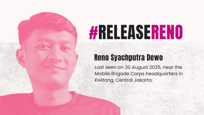 Reno dinyatakan hilang saat ikut demonstrasi. (Kontras)